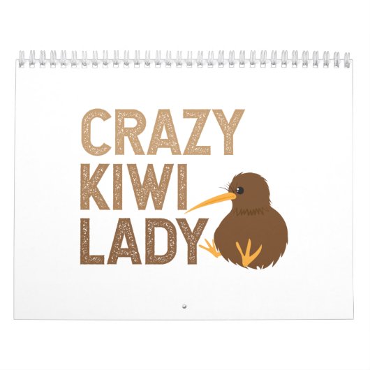 New Zealand Crazy Kiwi Lady Funny Gift Idea Kalender (Hoes)