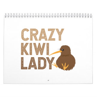 New Zealand Crazy Kiwi Lady Funny Gift Idea Kalender