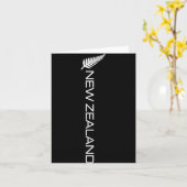 New Zealand Fern Flag Athletic Srts Vertical Style Kaart (Gele Bloem)