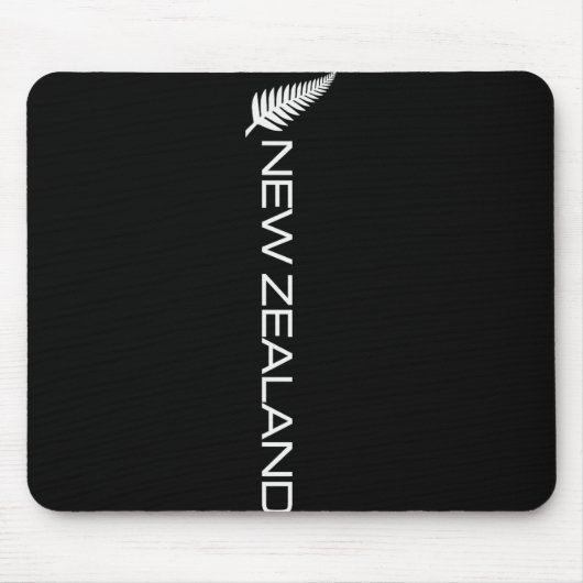 New Zealand Fern Flag Athletic Srts Vertical Style Muismat (Voorkant)