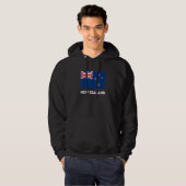 New Zealand Flag Blue  White  Red Hoodie (Voorkant volledig)