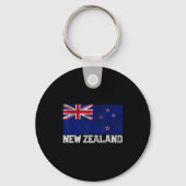 New Zealand Flag National Pride Roots Country Fami Sleutelhanger (Voorkant)