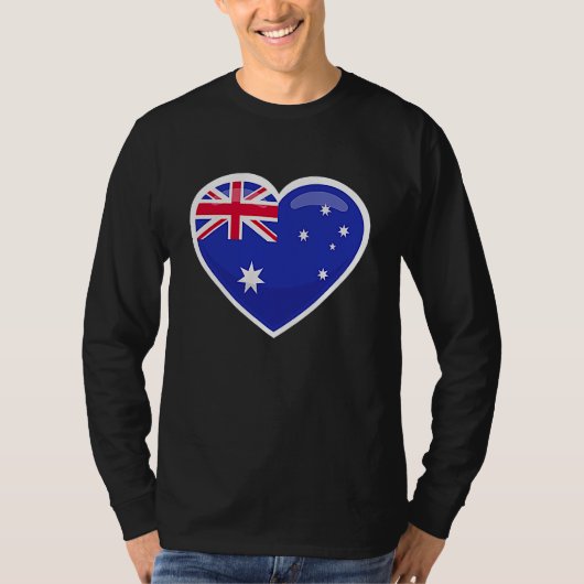 New Zealand Flag Pocket Heart T-shirt (Voorkant)