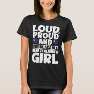 New Zealand Flag Proud New Zealanders Men &amp; Wo T-shirt