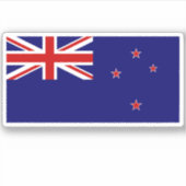 New Zealand Flag Sticker (Voorkant)