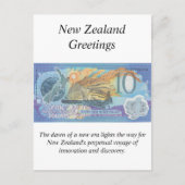 New Zealand Greetings Card - Herdenkingsnota Briefkaart (Voorkant)