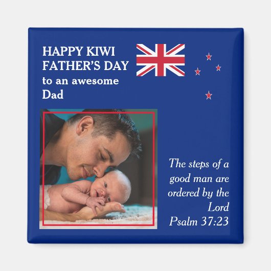 NEW ZEALAND Happy Vaderdag GEWELDIGE DAD Magneet (Voorkant)