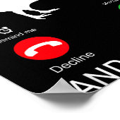 New Zealand Is Calling And I Must Go, Zealand Funn Poster (Hoek)