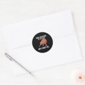 New Zealand Is Calling Kiwi Bird Wildlife Animal  Ronde Sticker (Envelop)