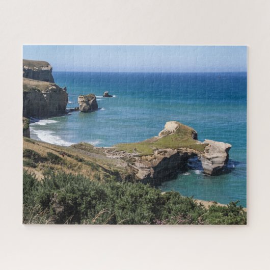 New Zealand Jigzaag Puzzle - Tunnel Beach Dunedin Legpuzzel (Horizontaal)