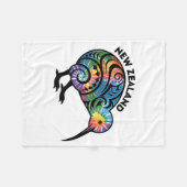 New Zealand Kiwi Bird Fleece Deken (Voorkant (Horizontaal))