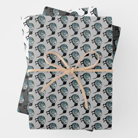 NEW ZEALAND KIWI BIRD PAUA SHELL FERN KORU NEUTRAL INPAKPAPIER VEL (In situ)