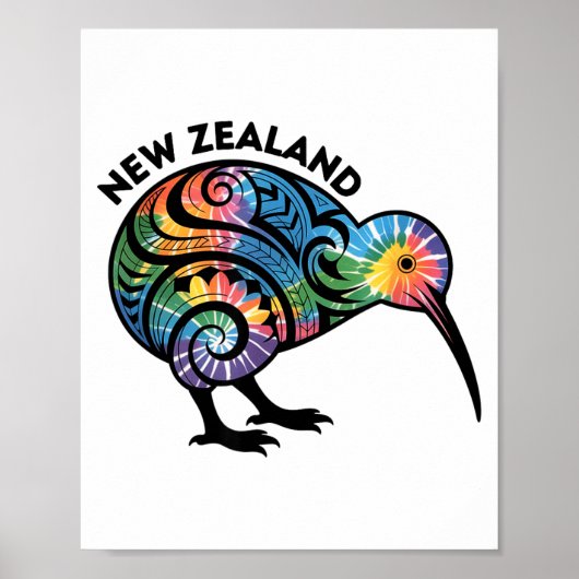 New Zealand Kiwi Bird  Poster (Voorkant)