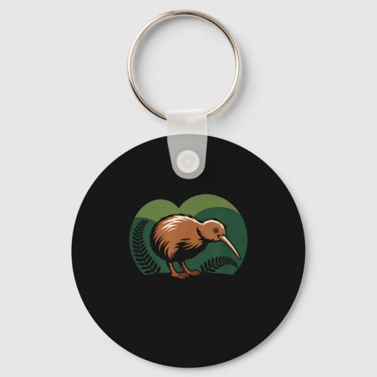 New Zealand Kiwi Bird Sleutelhanger (Voorkant)