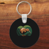 New Zealand Kiwi Bird Sleutelhanger (Voorkant)