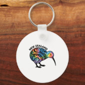 New Zealand Kiwi Bird  Sleutelhanger (Voorkant)