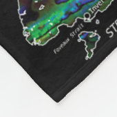 New Zealand Kiwi Detailed Map Fleece Deken (Hoek)