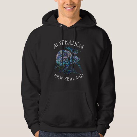 NEW ZEALAND KIWI FERN PAUA HOODIE (Voorkant)
