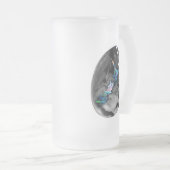 NEW ZEALAND KIWI MAP PAUA MATGLAS BIERPUL (Voorkant rechts)