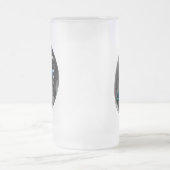 NEW ZEALAND KIWI MAP PAUA MATGLAS BIERPUL (Center)