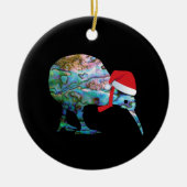 NEW ZEALAND KIWI XMAS PAUA KERAMISCH ORNAMENT (Voorkant)