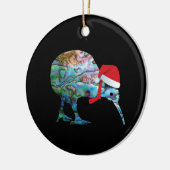 NEW ZEALAND KIWI XMAS PAUA KERAMISCH ORNAMENT (Links)