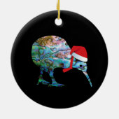 NEW ZEALAND KIWI XMAS PAUA KERAMISCH ORNAMENT (Achterkant)