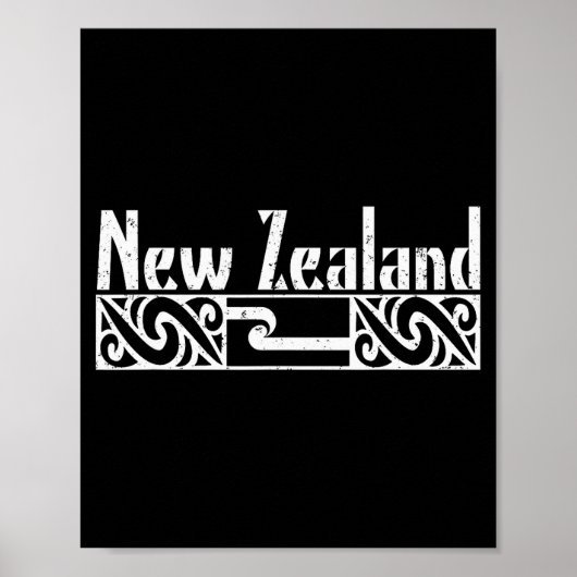 New Zealand Maori Flag  Poster (Voorkant)