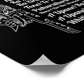 New Zealand Maori Haka - Ka Mate Rugby Tee  Poster (Hoek)