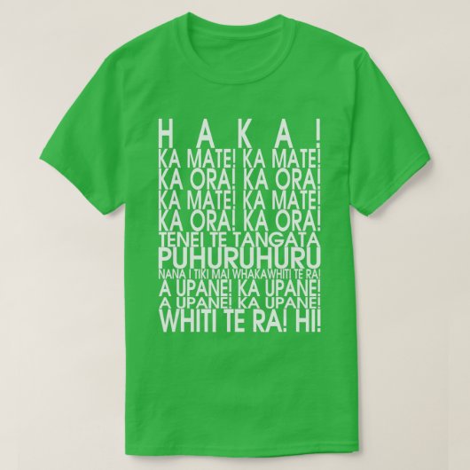 NEW ZEALAND MAORI HAKA SHIR Rugby T-shirt (Design voorkant)
