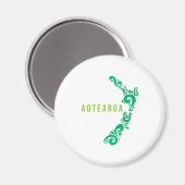 New Zealand Map Aotearoa New Zealander Gift Idea Magneet (Voorkant / Achterkant)