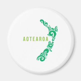 New Zealand Map Aotearoa New Zealander Gift Idea Magneet
