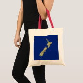 New Zealand Map Bag Tote Bag (Voorkant (product))