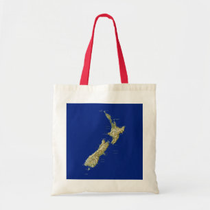 New Zealand Map Bag Tote Bag