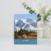 New Zealand Mountain Landscape Briefkaart (Staand voorkant)