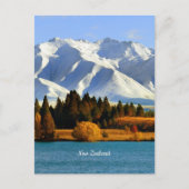New Zealand Mountain Landscape Briefkaart (Voorkant)