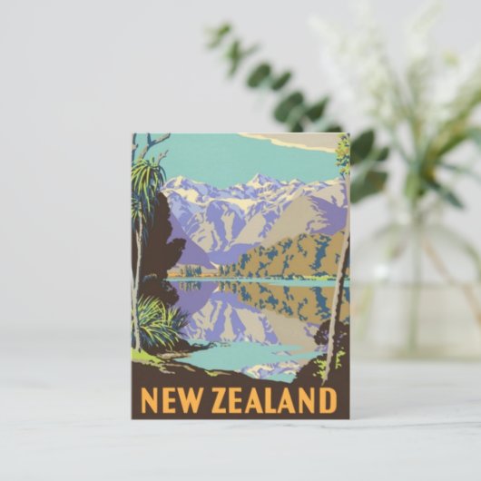 New Zealand Mountian Briefkaart (Staand voorkant)