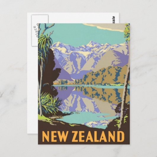 New Zealand Mountian Briefkaart (Voorkant / Achterkant)