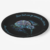 NEW ZEALAND PAUA KIWI  PAPIEREN BORDJE (Gekanteld)