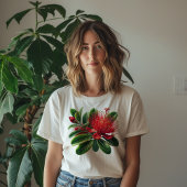 New Zealand Pohutukawa Tree Flower T-shirt
