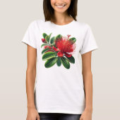 New Zealand Pohutukawa Tree Flower T-shirt (Voorkant)