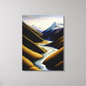 New Zealand River Valley - Canvas Print (Voorkant)