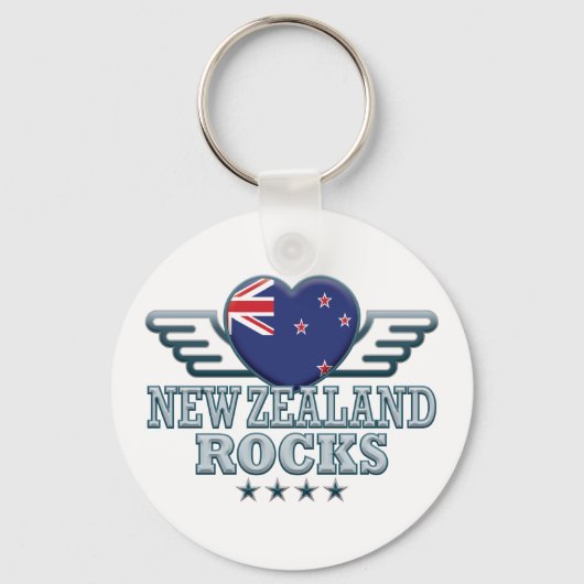 New Zealand Rocks v2 Sleutelhanger (Voorkant)