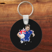 New Zealand Rugby Jersey 2021 New Zealand Rugby Sleutelhanger (Voorkant)