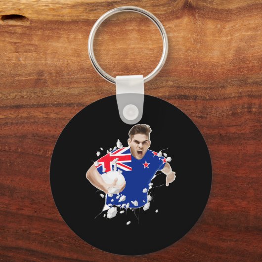 New Zealand Rugby Jersey 2021 New Zealand Rugby  Sleutelhanger (Voorkant)