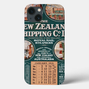 New Zealand Shipping Co. Vintage Poster iPhone 13 Hoesje