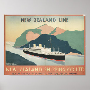 New Zealand Shipping Company Oud Poster