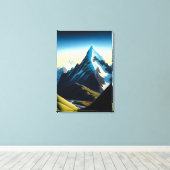 New Zealand Southern Alps - Canvas print (Insitu (Houten vloer))