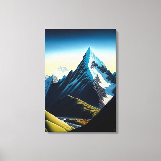 New Zealand Southern Alps - Canvas print (Voorkant)