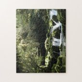 New Zealand Stream with Waterfall Natuur Photo Legpuzzel (Verticaal)